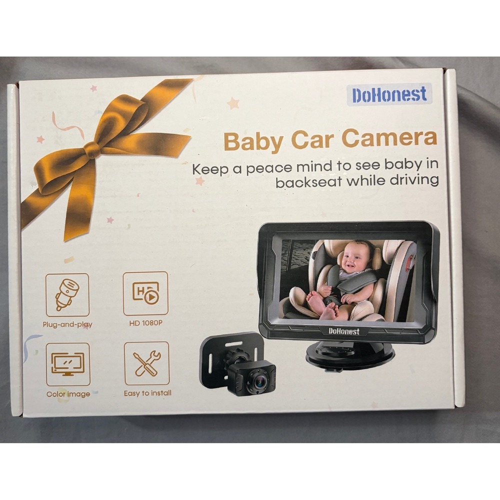 DoHonest Baby Car Camera Monitor New HD 1080P 4.3 Inch Color Image  Night Vision